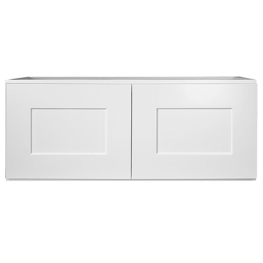 White Shaker Style Bridge Cabinet P48405