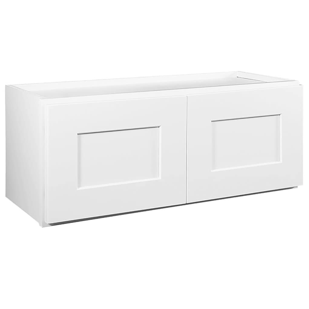 White Shaker Style Bridge Cabinet P48405