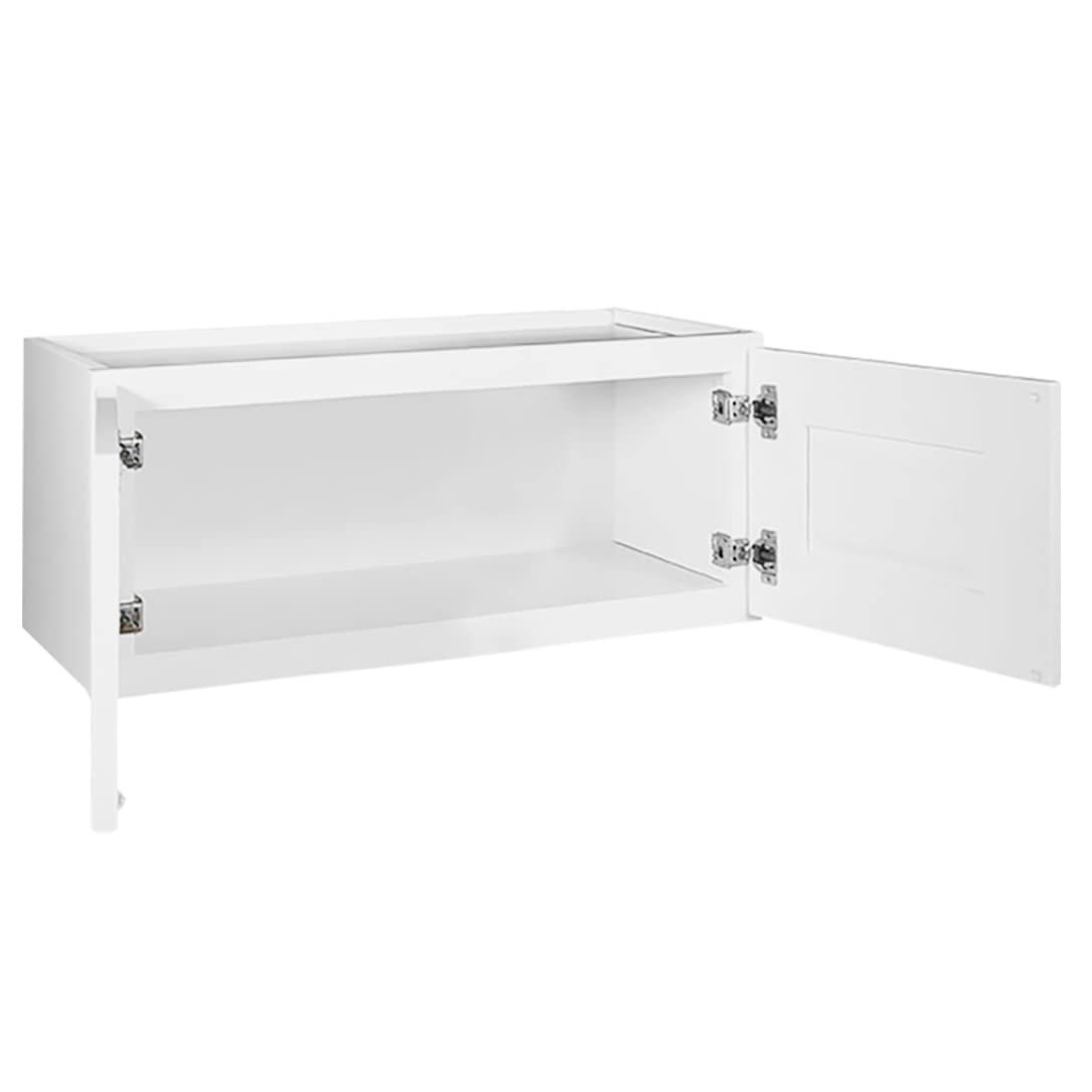 White Shaker Style Bridge Cabinet P48405