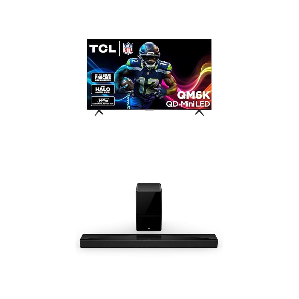 55-Inch QLED 4K Smart TV with 5.1.2 Channel Soundbar D4827