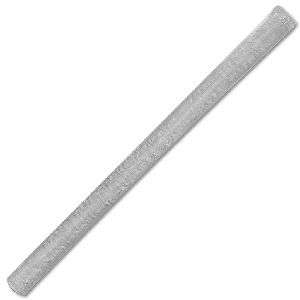 Aluminum Mesh Screen 39.4x196.9 Inch Silver V737
