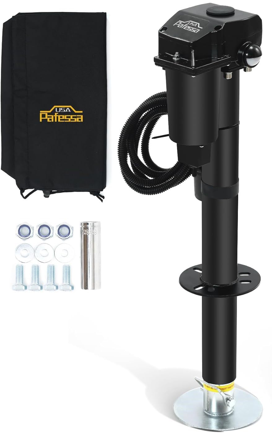 12V 3,500LB Electric RV Trailer A-Frame Tongue Jack T11805