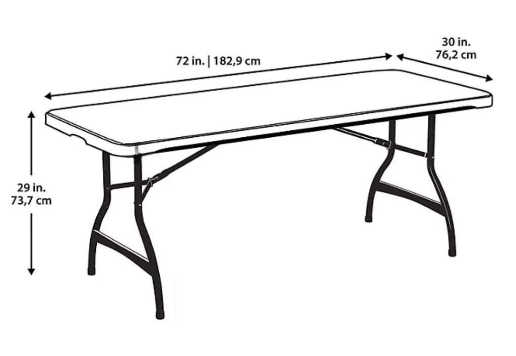6 Foot Folding Table I4567