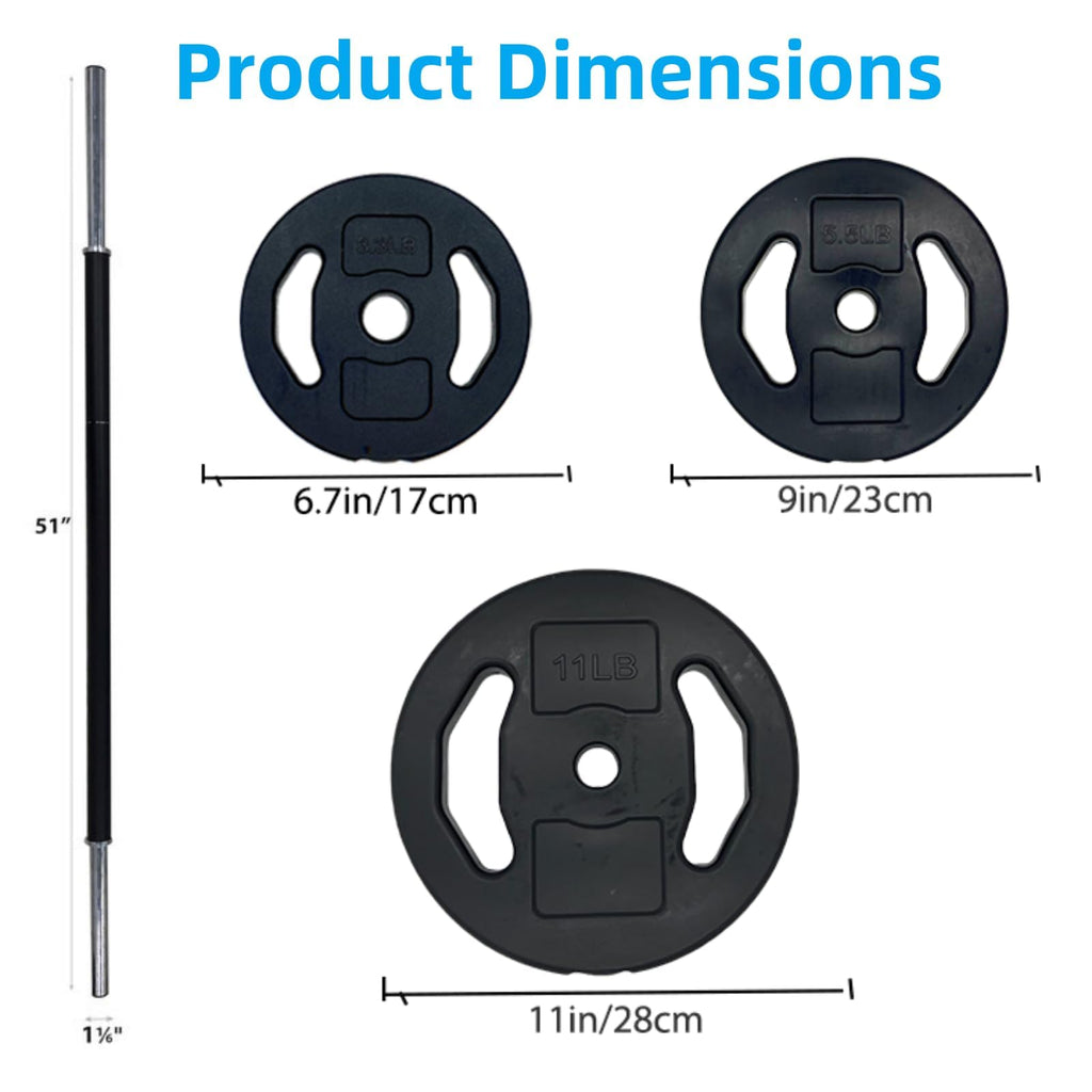 40 LB Adjustable Barbell Weight Set F559103