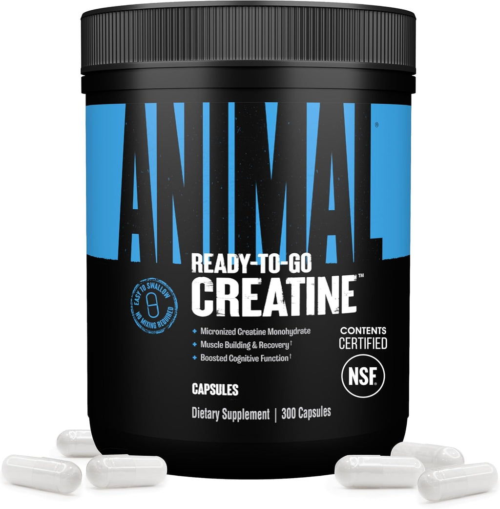 Creatine Monohydrate Powder Capsules 300 Count F4725