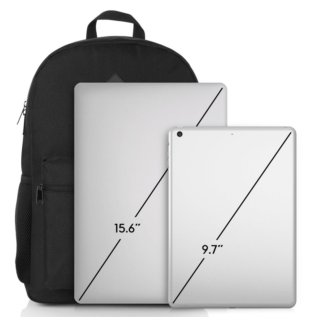 Black 15.6 Inch Laptop Backpack with USB Charger L38858