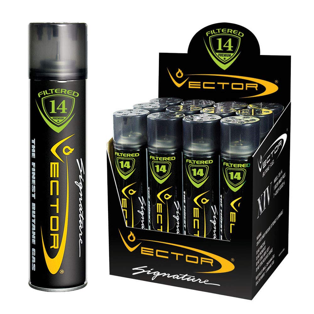 14x Filtered Premium Refined Butane Gas Refill 320mL 12 Cans P1620
