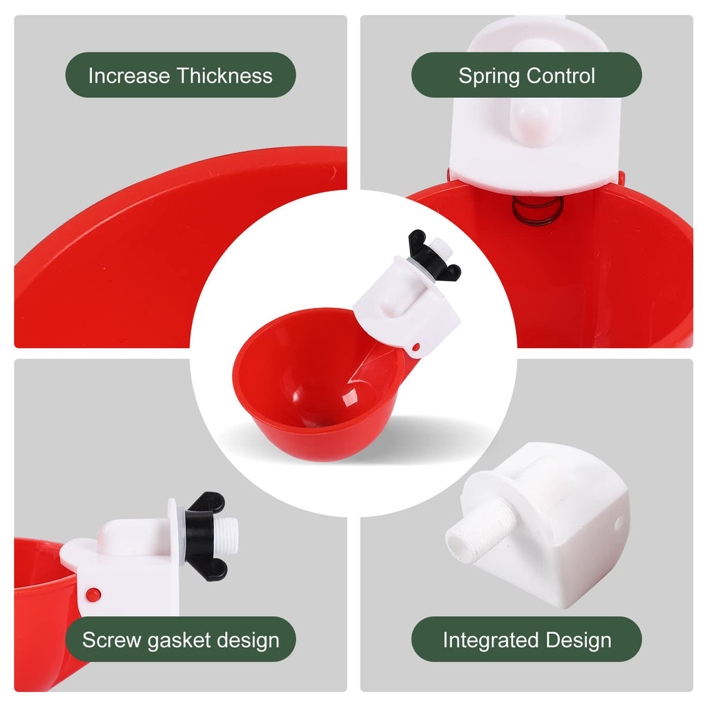 Automatic Chicken Waterer Kit with 4 Cups H7963