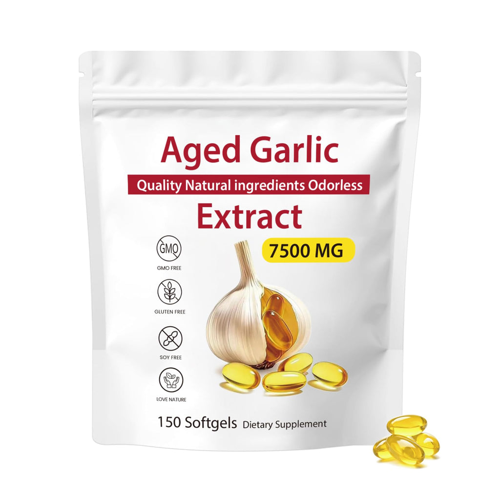 Odorless Aged Garlic Extract 7500mg Softgels J250908