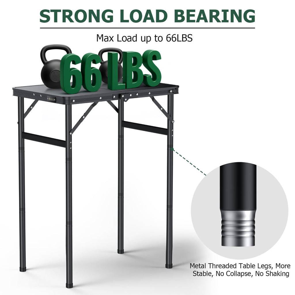 Folding Camping Table 3 Adjustable Height T192436
