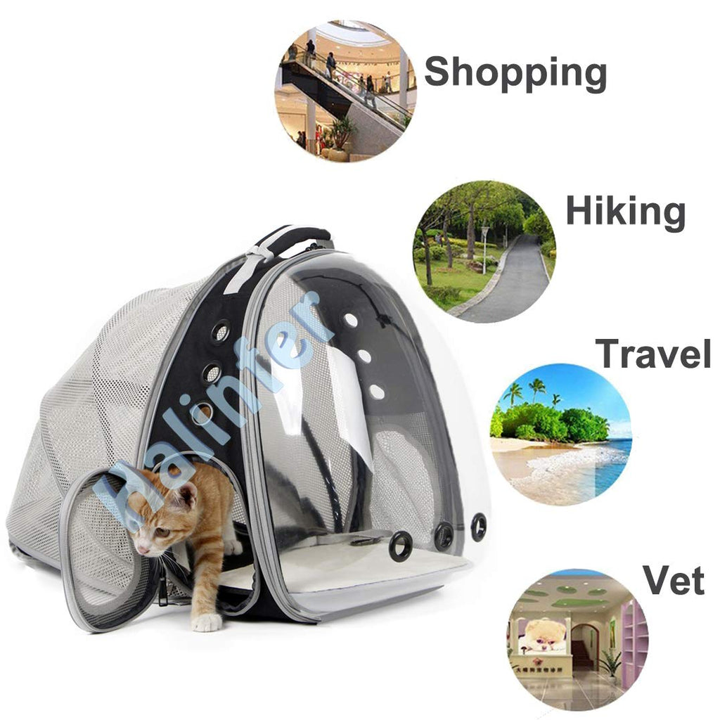Expandable Cat Backpack Carrier with Bubble Window S5551