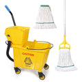 35Qt Mop Bucket with Wringer and Drain Hose H131893