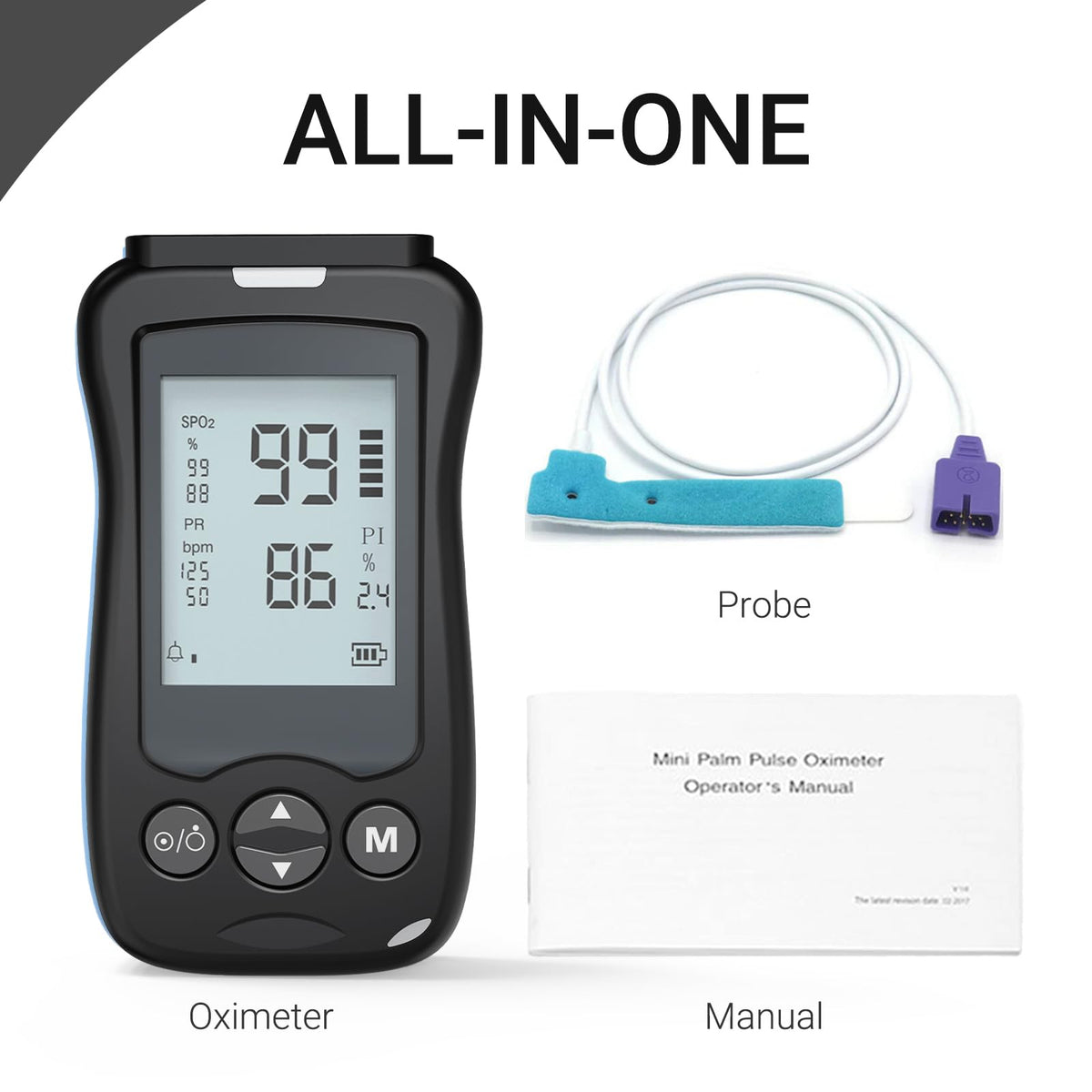 Handheld Pulse Oximeter with Wrap Probe A572