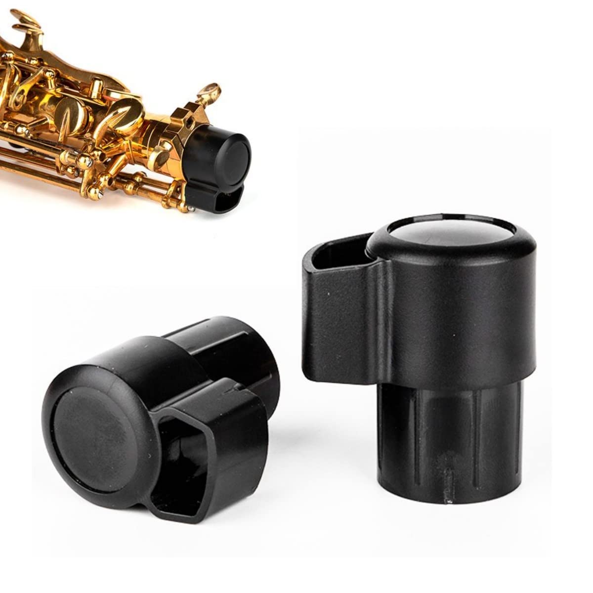 2 Pack Alto Saxophone End Cap Plug Plastic Replacement Parts B513