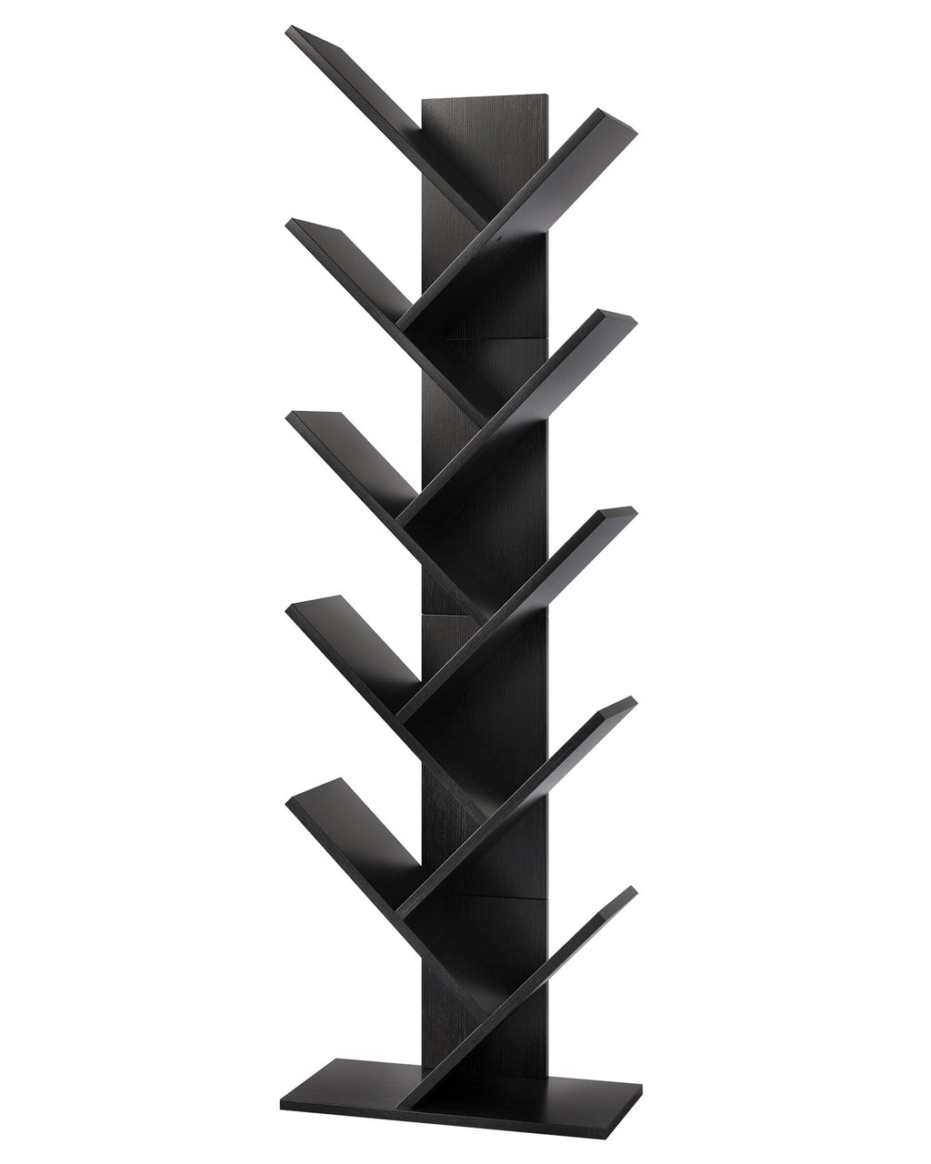 10 Tier Black Tree Bookshelf K717