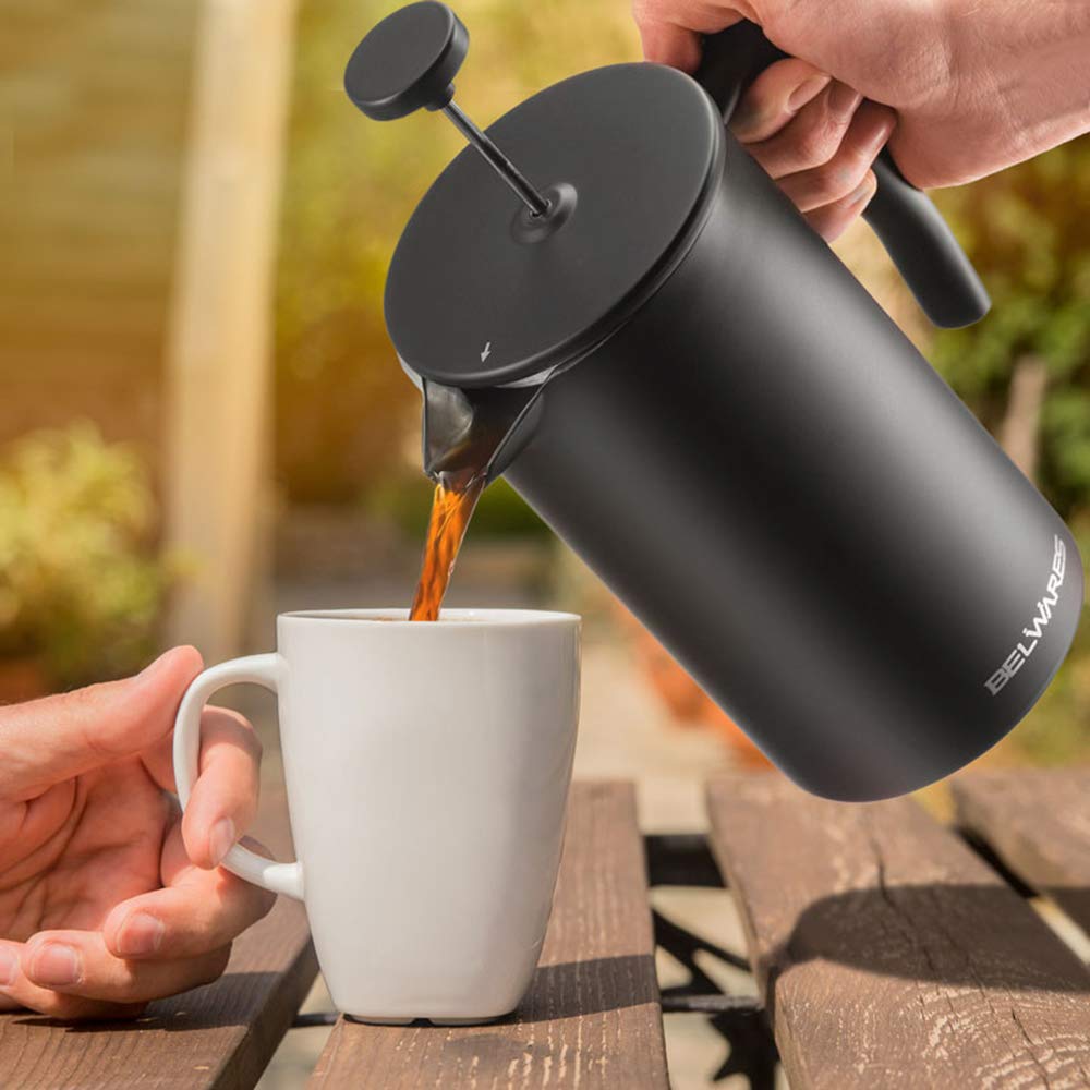 34oz Insulated Stainless Steel French Press O537