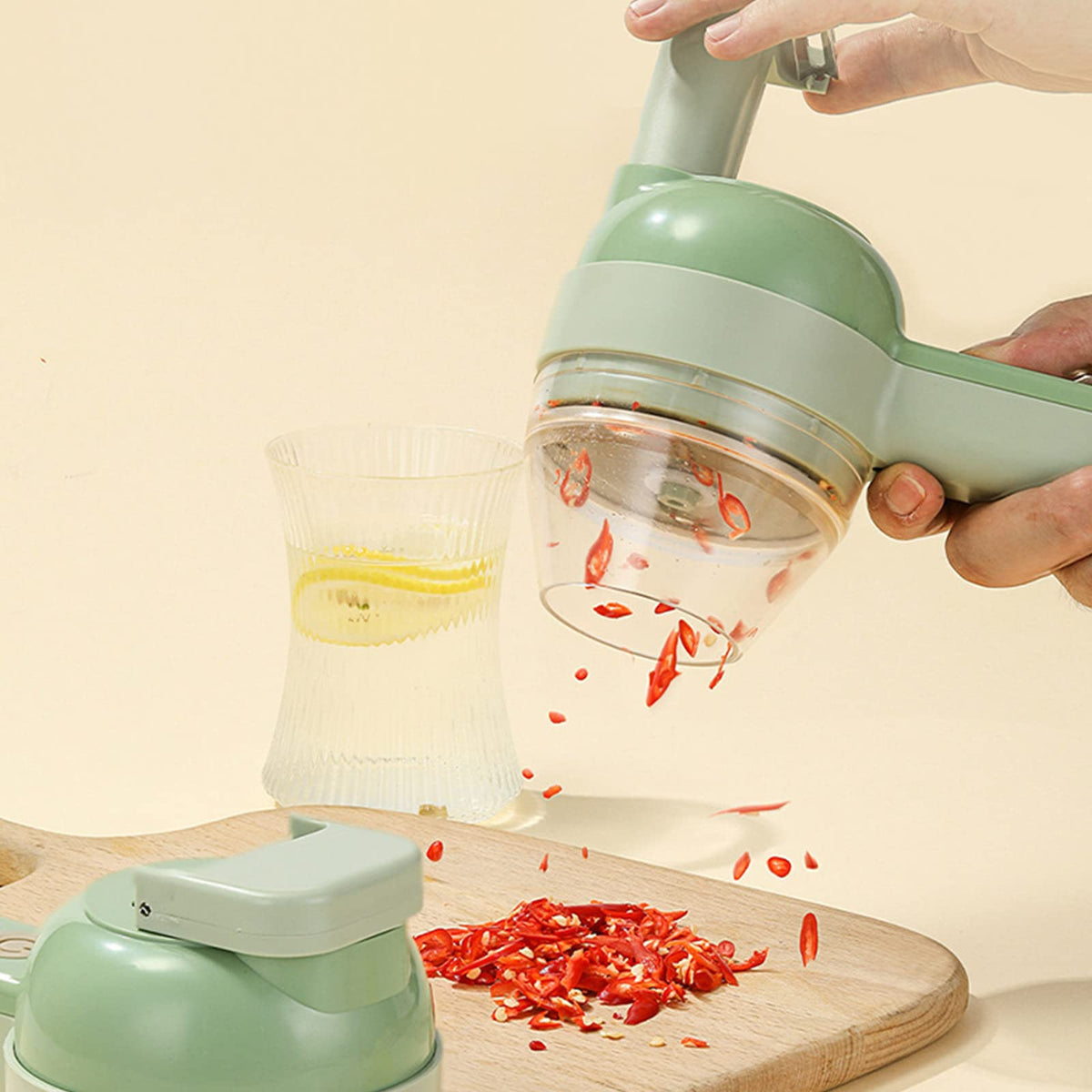 4 In 1 Cordless Electric Vegetable Cutter X2383