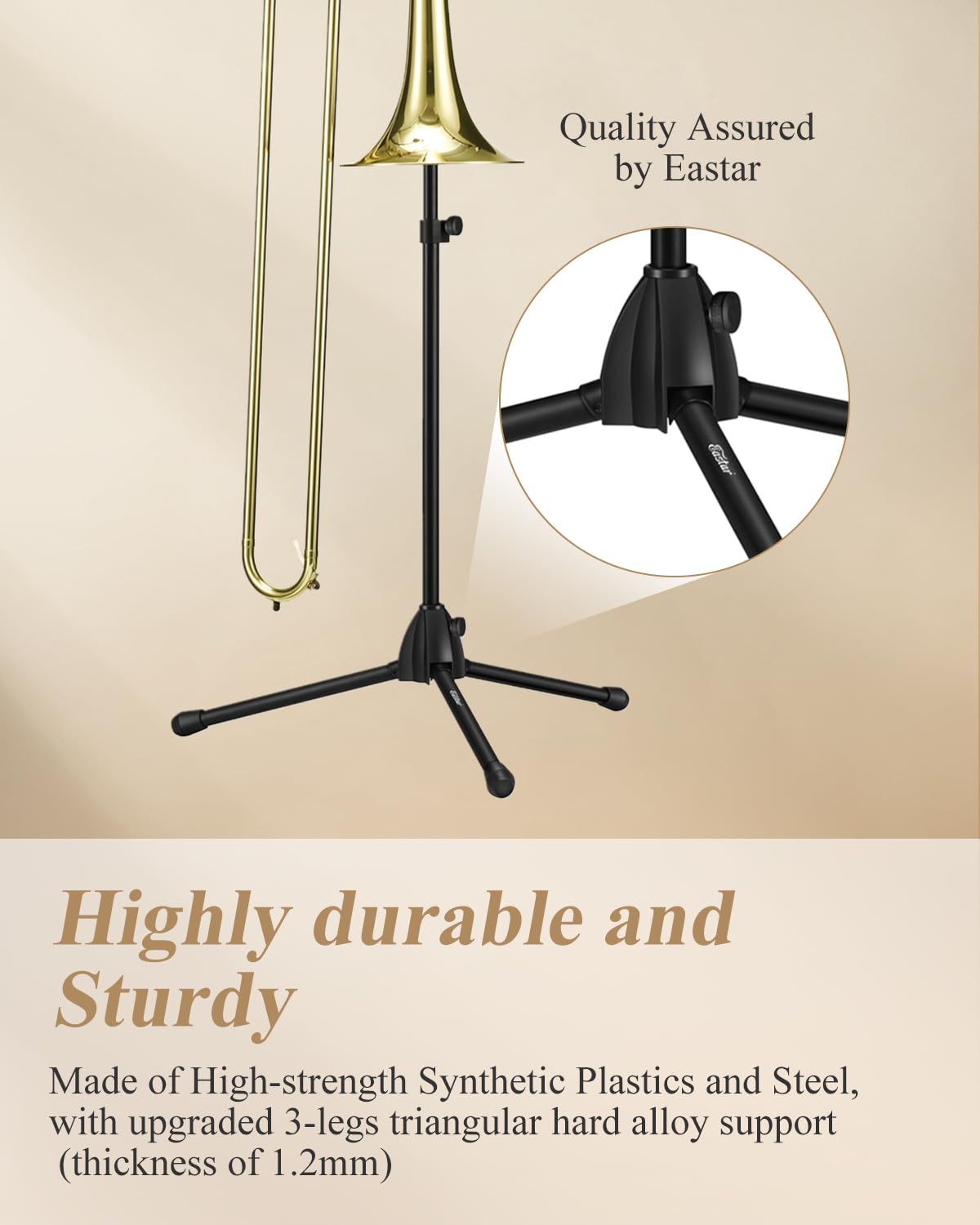 Adjustable Tenor Bass Trombone Stand with Bag P2326