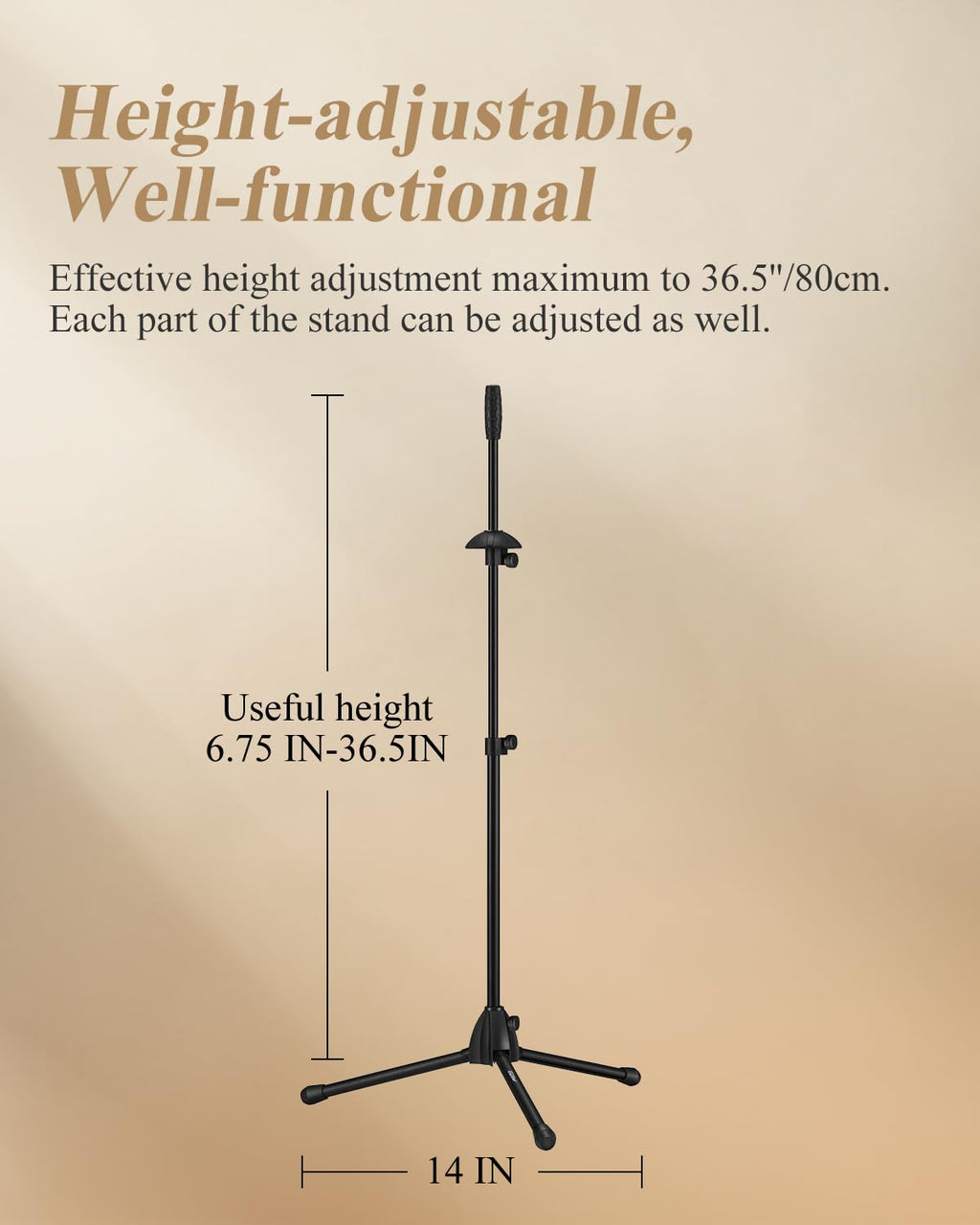 Adjustable Tenor Bass Trombone Stand with Bag P2326