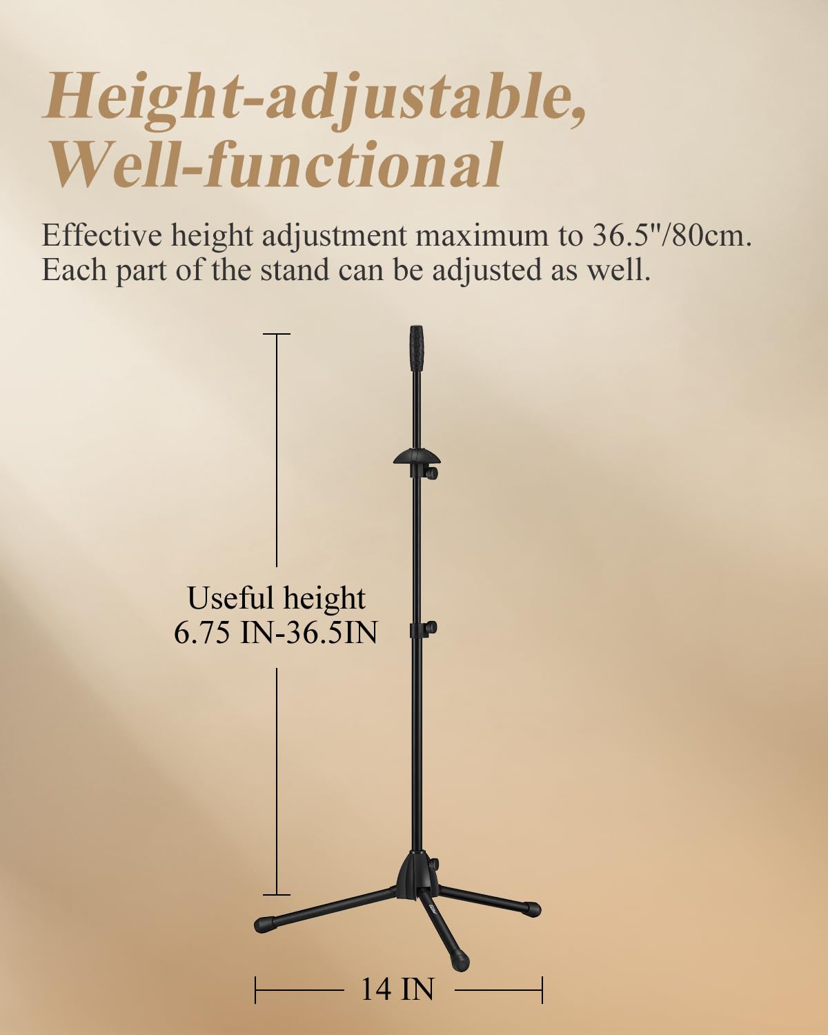 Adjustable Tenor Bass Trombone Stand with Bag P2326