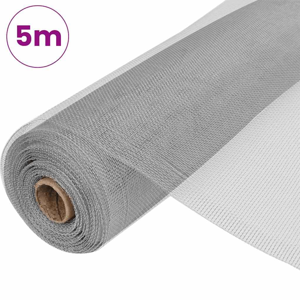 Aluminum Mesh Screen 39.4x196.9 Inch Silver V737