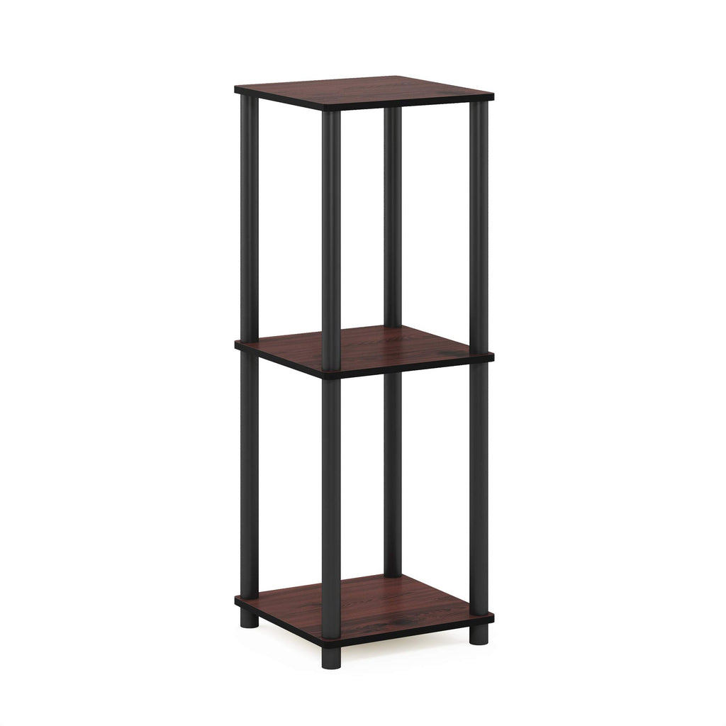 Set of 2 Dark Cherry Black End Table W362