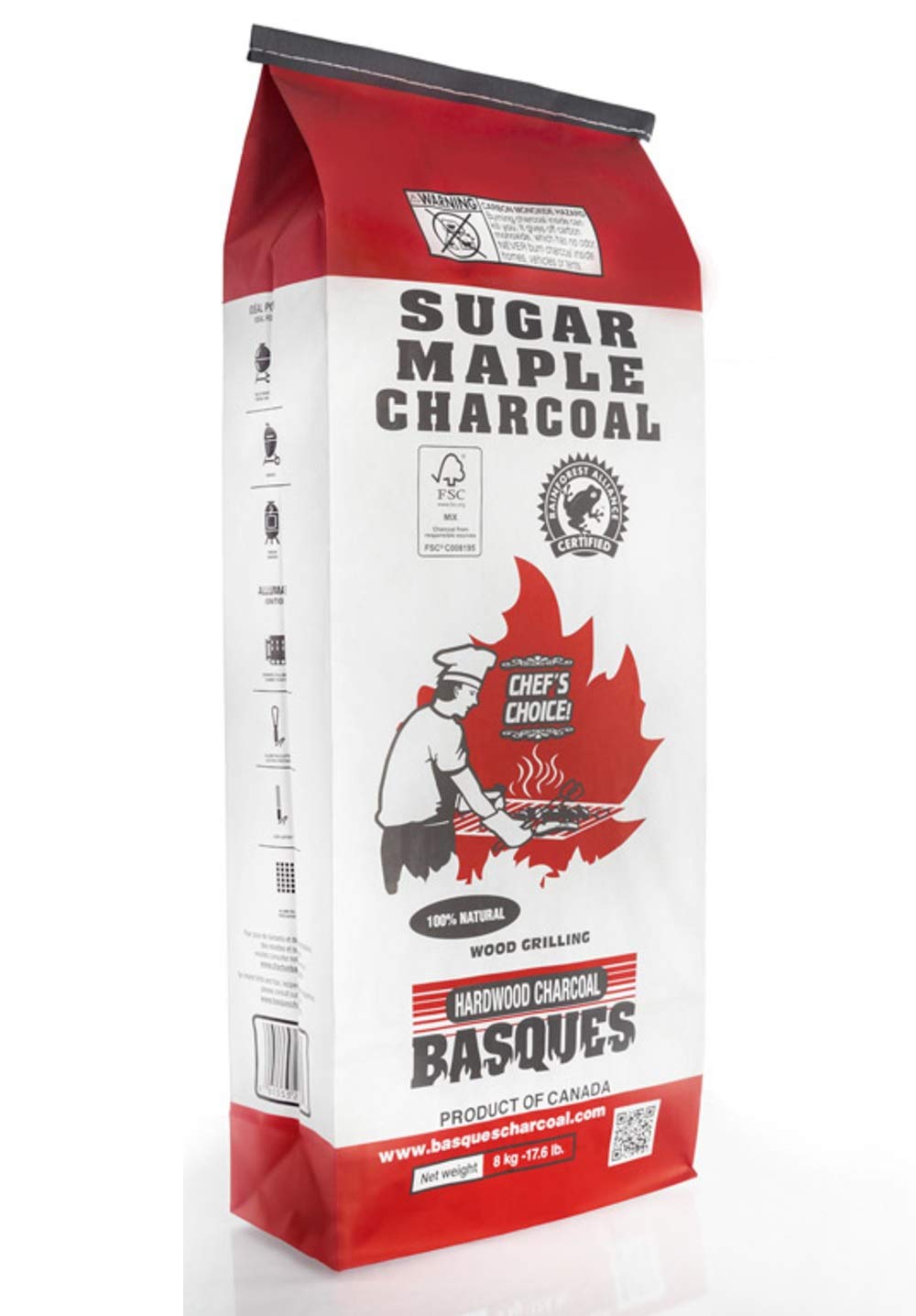 Sugar Maple Hardwood Lump Charcoal 17.6 lb V87229