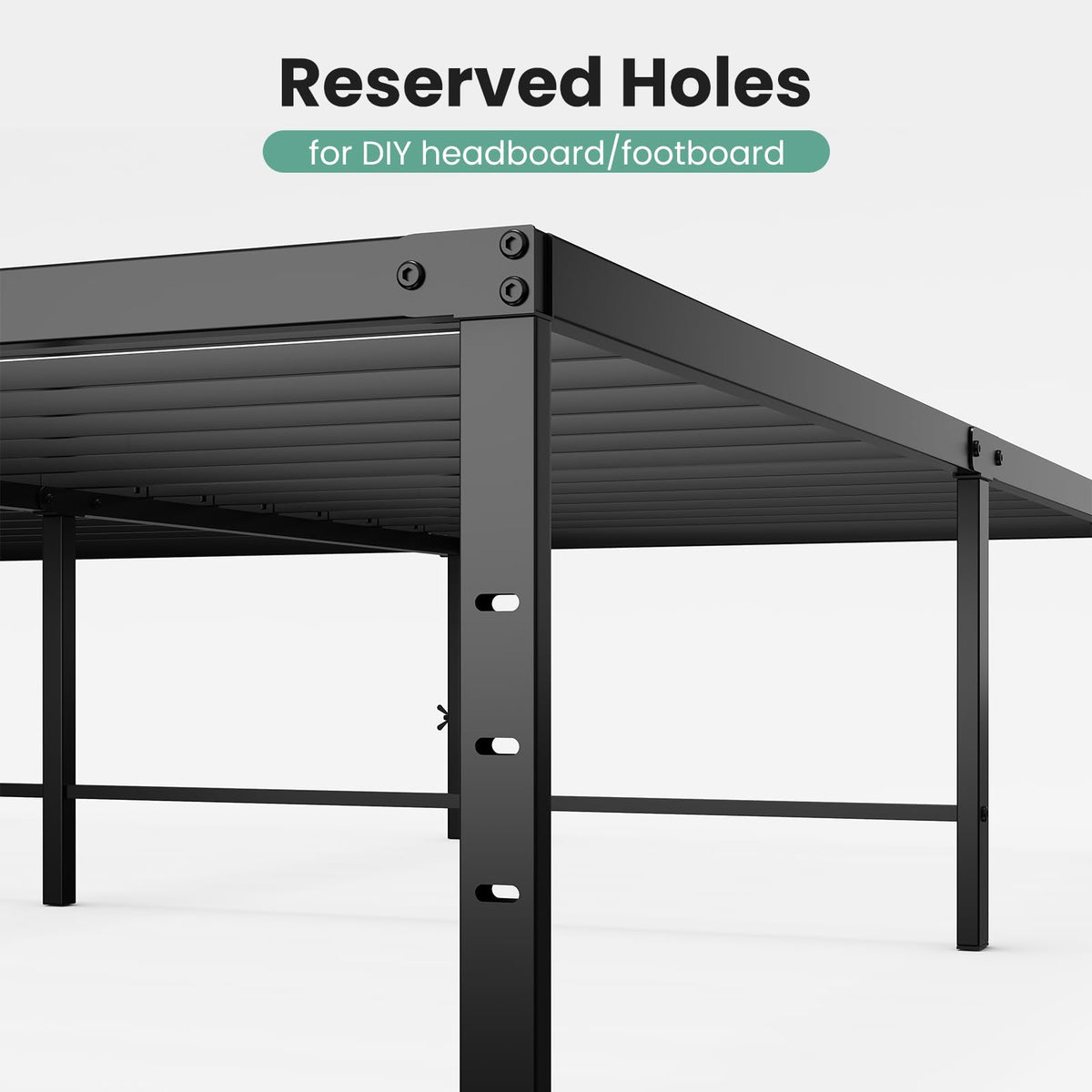 Queen 18 Inch Metal Platform Bed Frame K593
