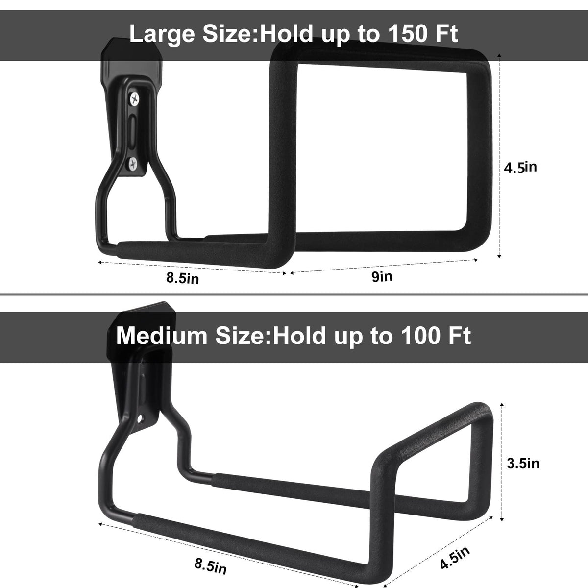 Heavy Duty Metal Hose Holder Wall Mount B9404