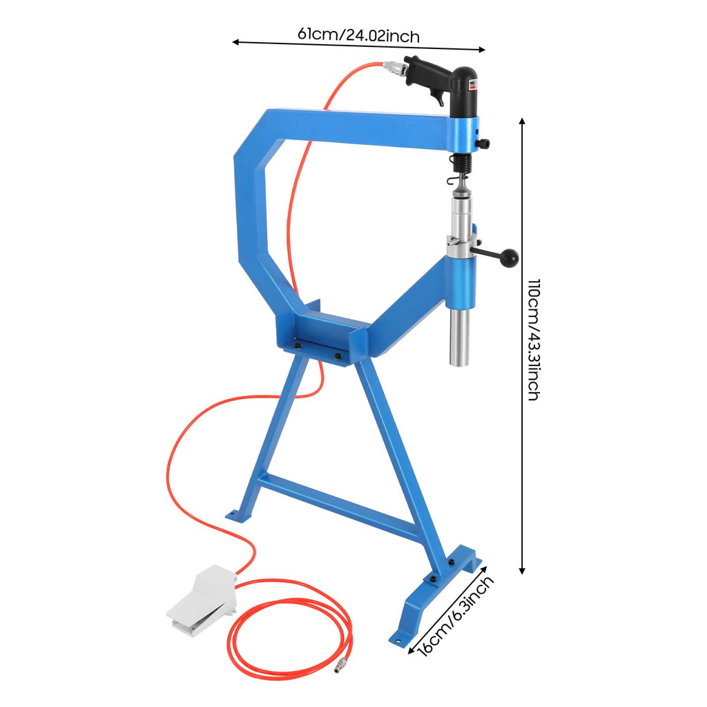 Pneumatic Planishing Hammer with Foot Pedal & Steel Stand O607