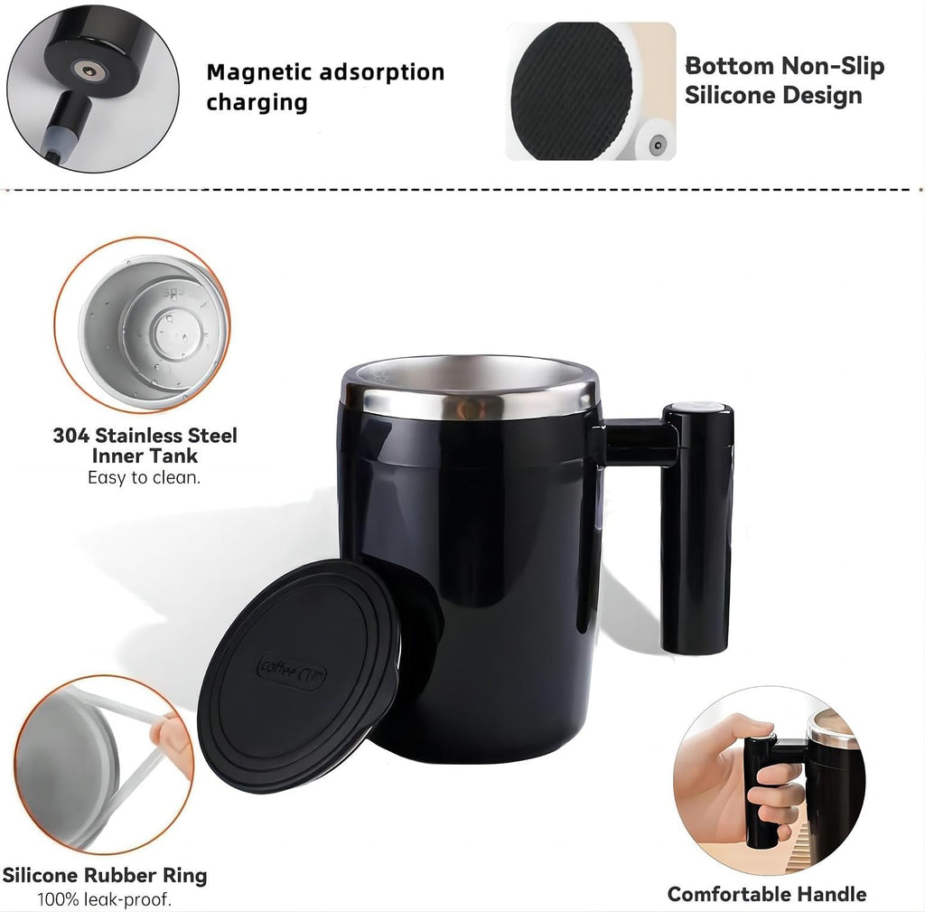 14oz Rechargeable Self Stirring Coffee Mug X478