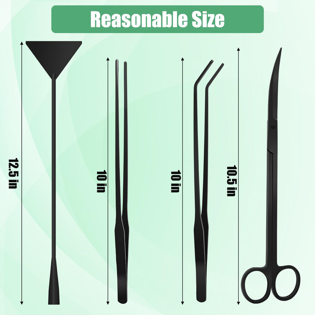4 in 1 Stainless Steel Aquarium Aquascape Tools Kit N854276