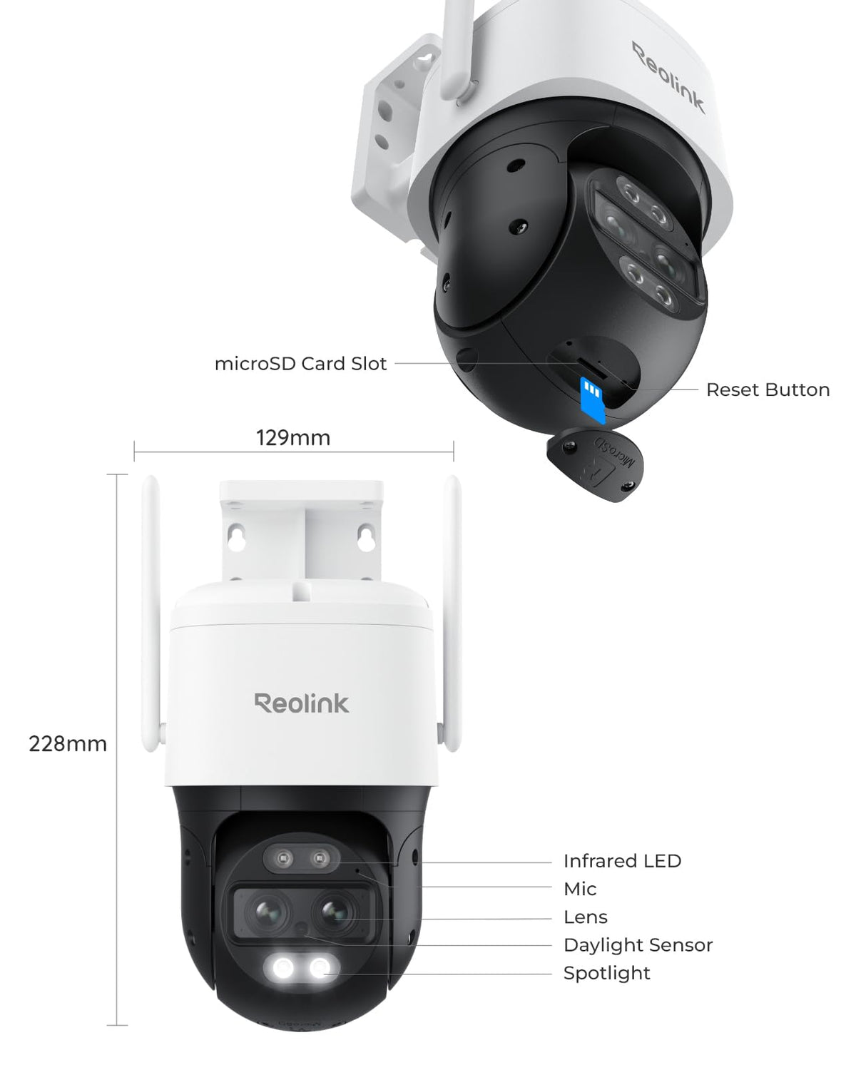 4K 8MP Dual-Lens PTZ Outdoor Security Camera Q4044