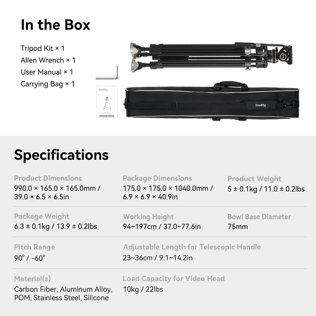 Carbon Fiber Tripod System S65212