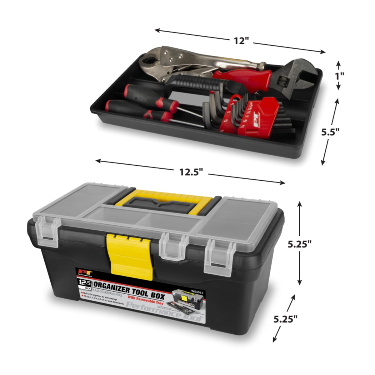 Heavy Duty Plastic Organizer Tool Box L12093