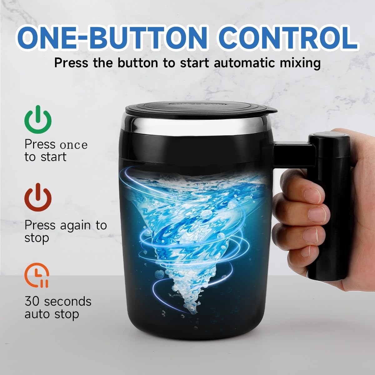 14oz Rechargeable Self Stirring Coffee Mug X478