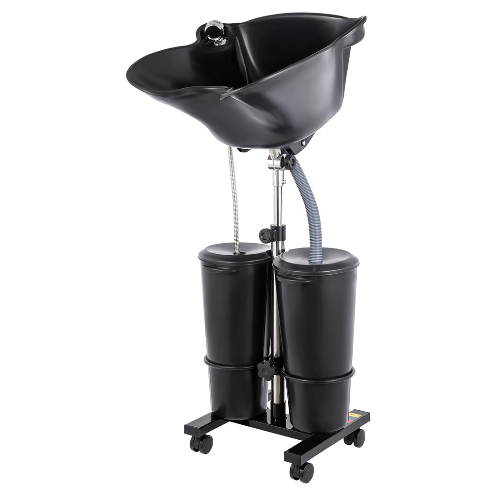 Portable Standing Shampoo Bowl with Drain Hose A44141