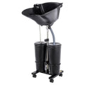 Portable Standing Shampoo Bowl with Drain Hose A44141
