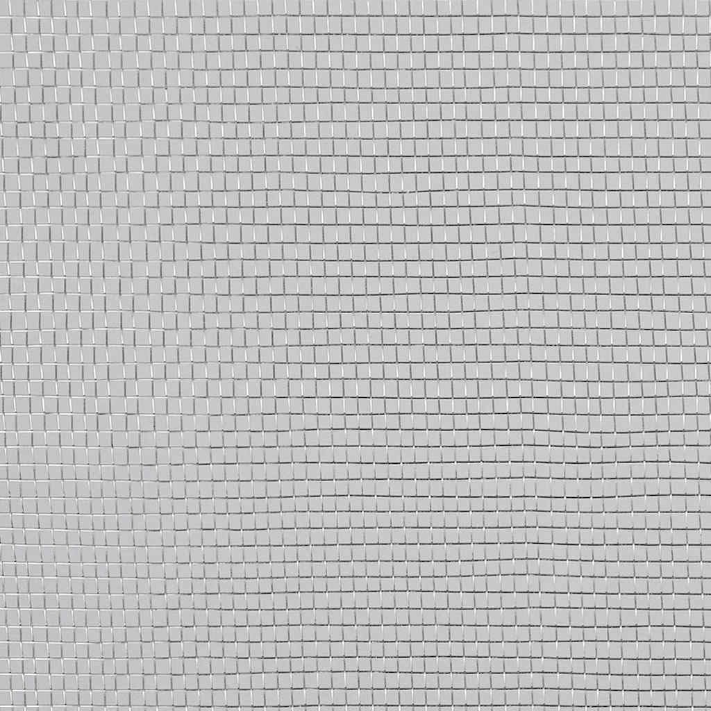 Aluminum Mesh Screen 39.4x196.9 Inch Silver V737
