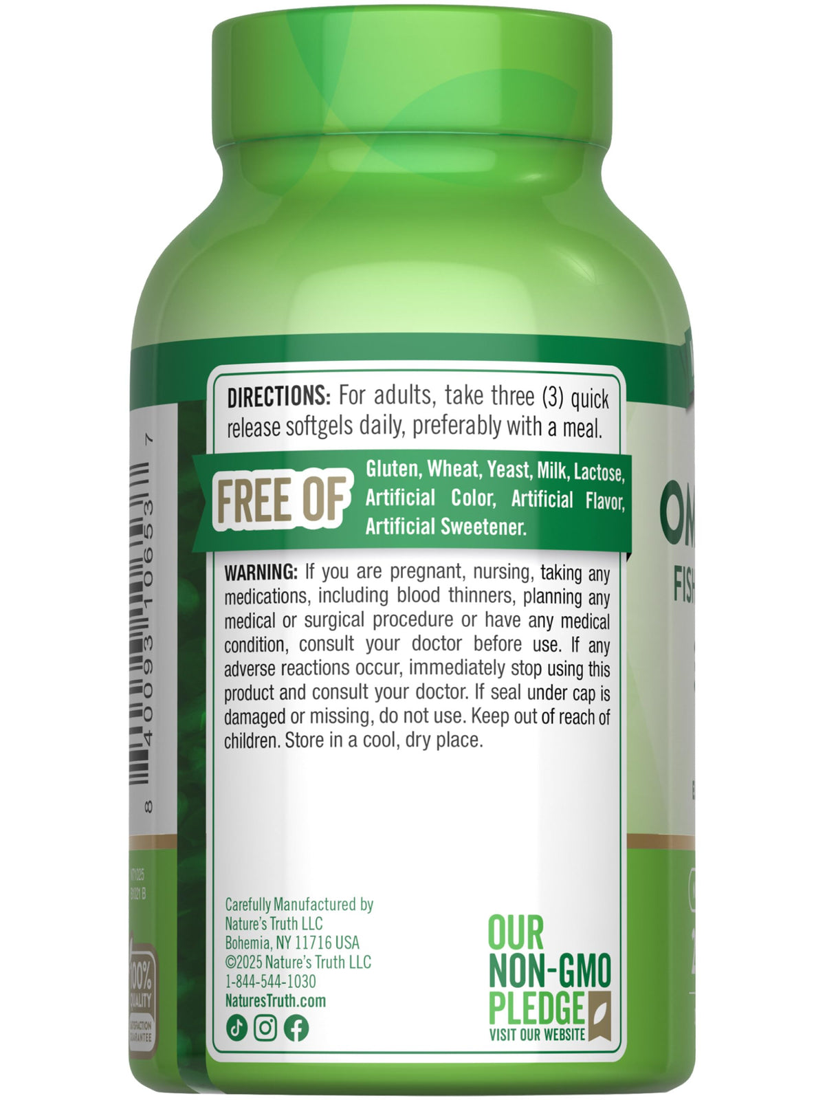 Omega 3 6 9 3600mg 200 Softgels H295407