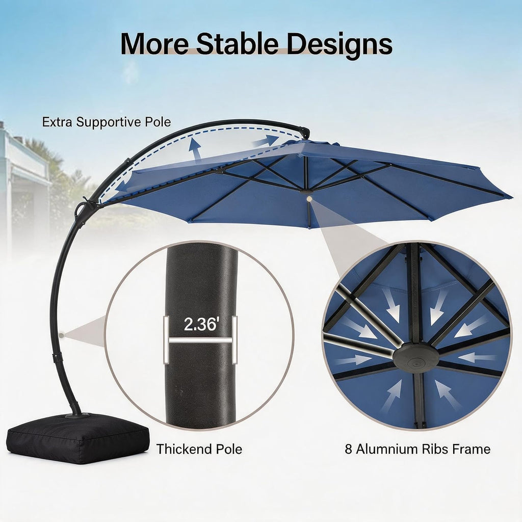 11ft Cantilever Patio Umbrella T647