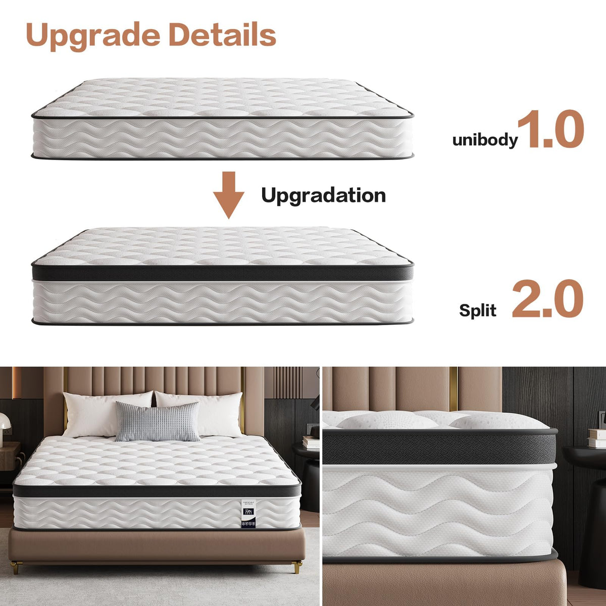 12 Inch Full Size Hybrid Mattress C70314