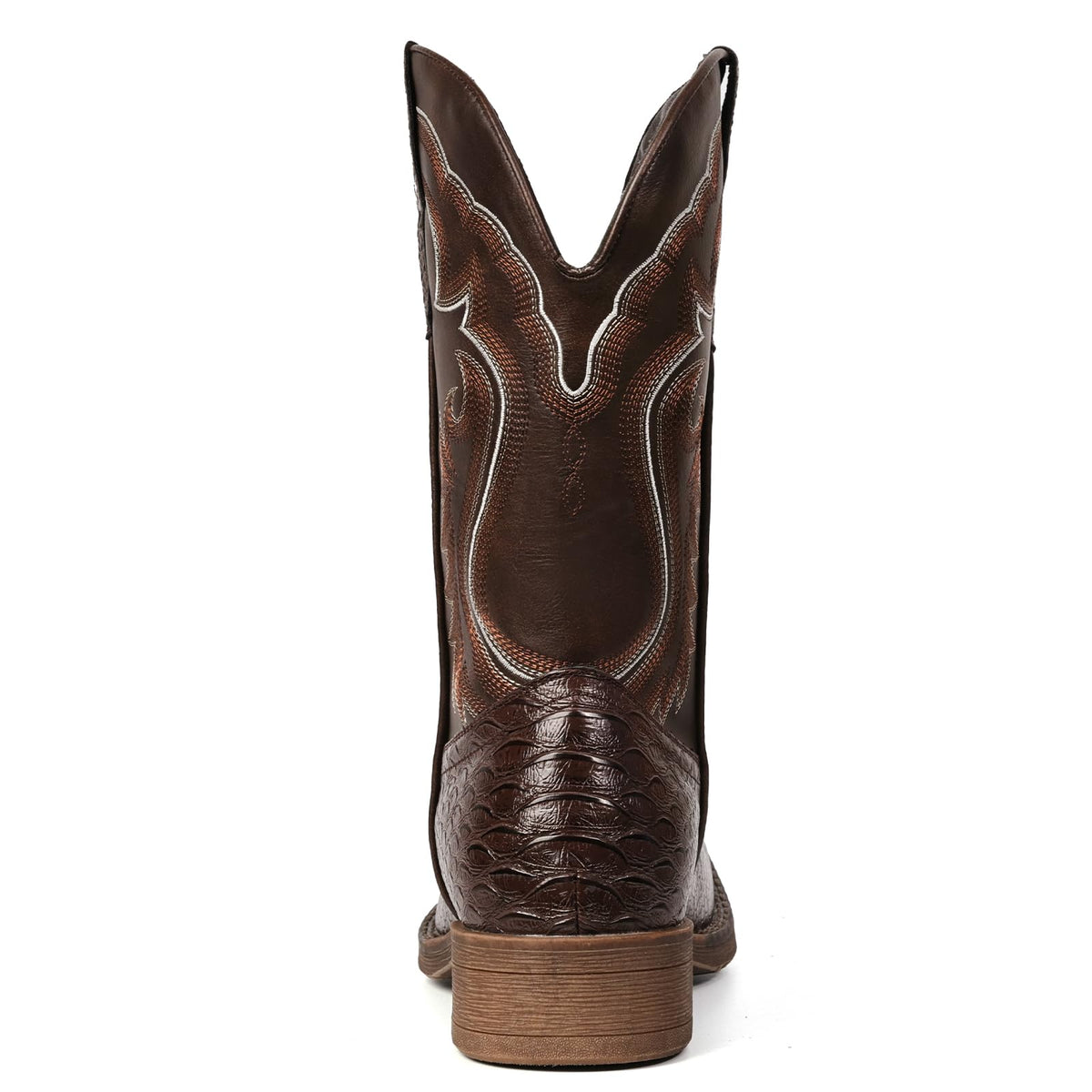 Cowboy Boots for Men Square Toe Mid Calf M1688