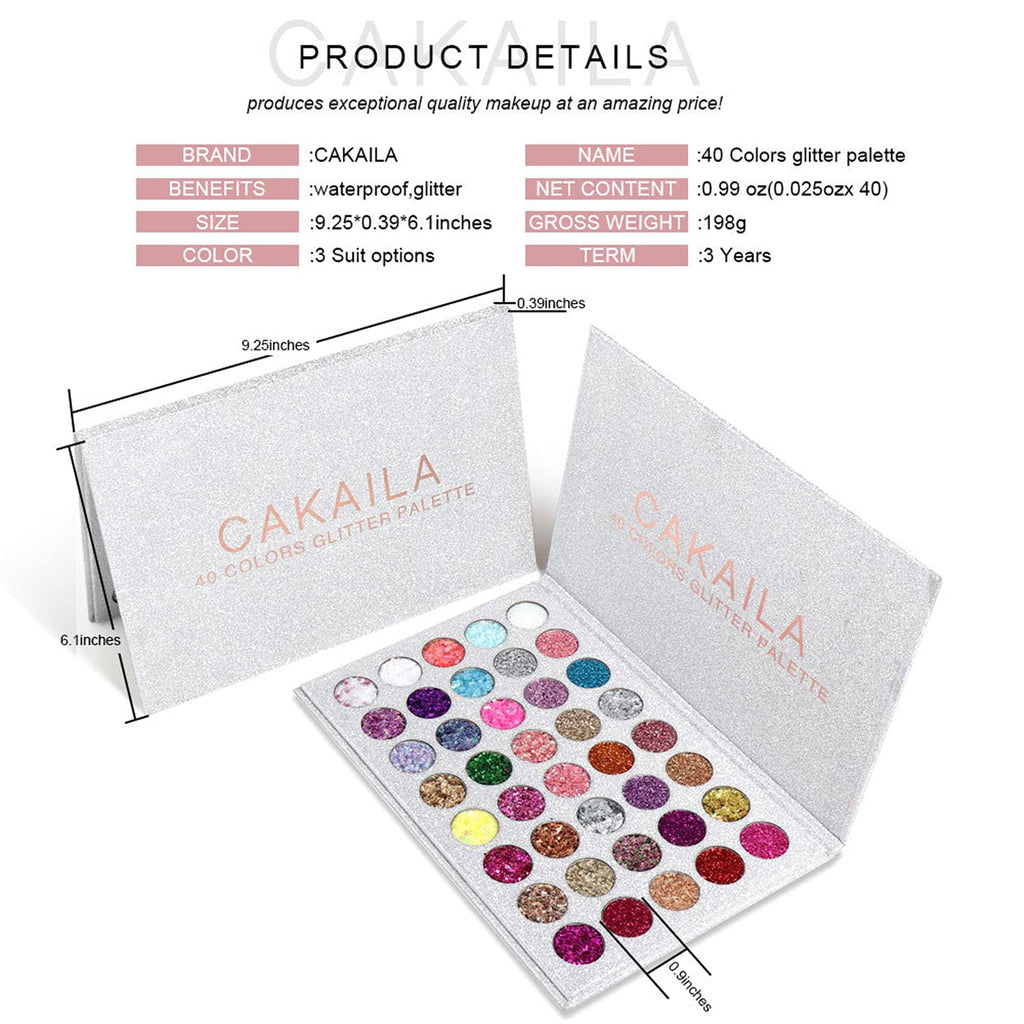40 Colors Glitter Eyeshadow Palette U626452