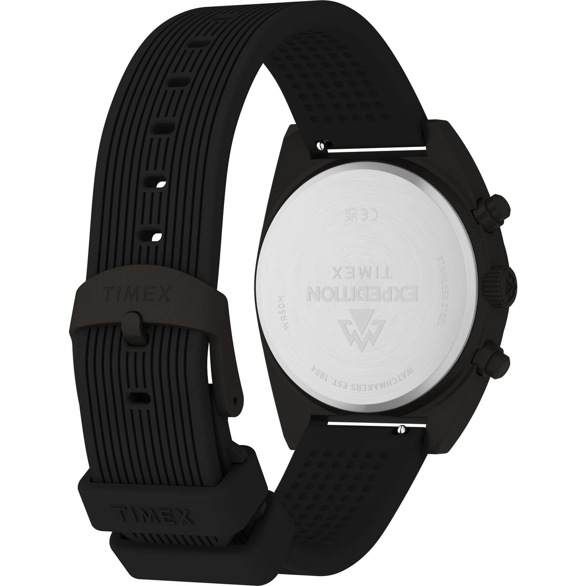 Men's Chronograph 41mm Watch Black Dial Gunmetal Case K71903
