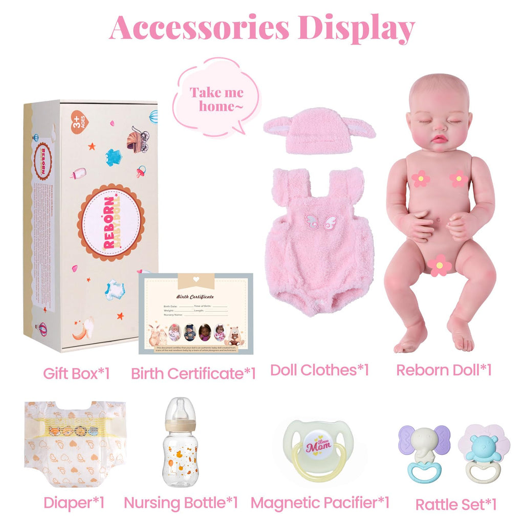 20 Inch Reborn Baby Dolls Girl with Accessories I299