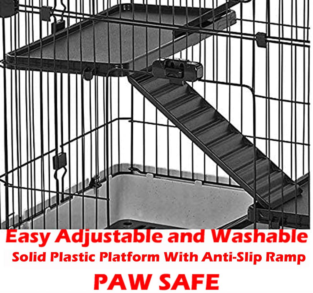 2-Level Rabbit Hutch Guinea Pigs Cage Y792684