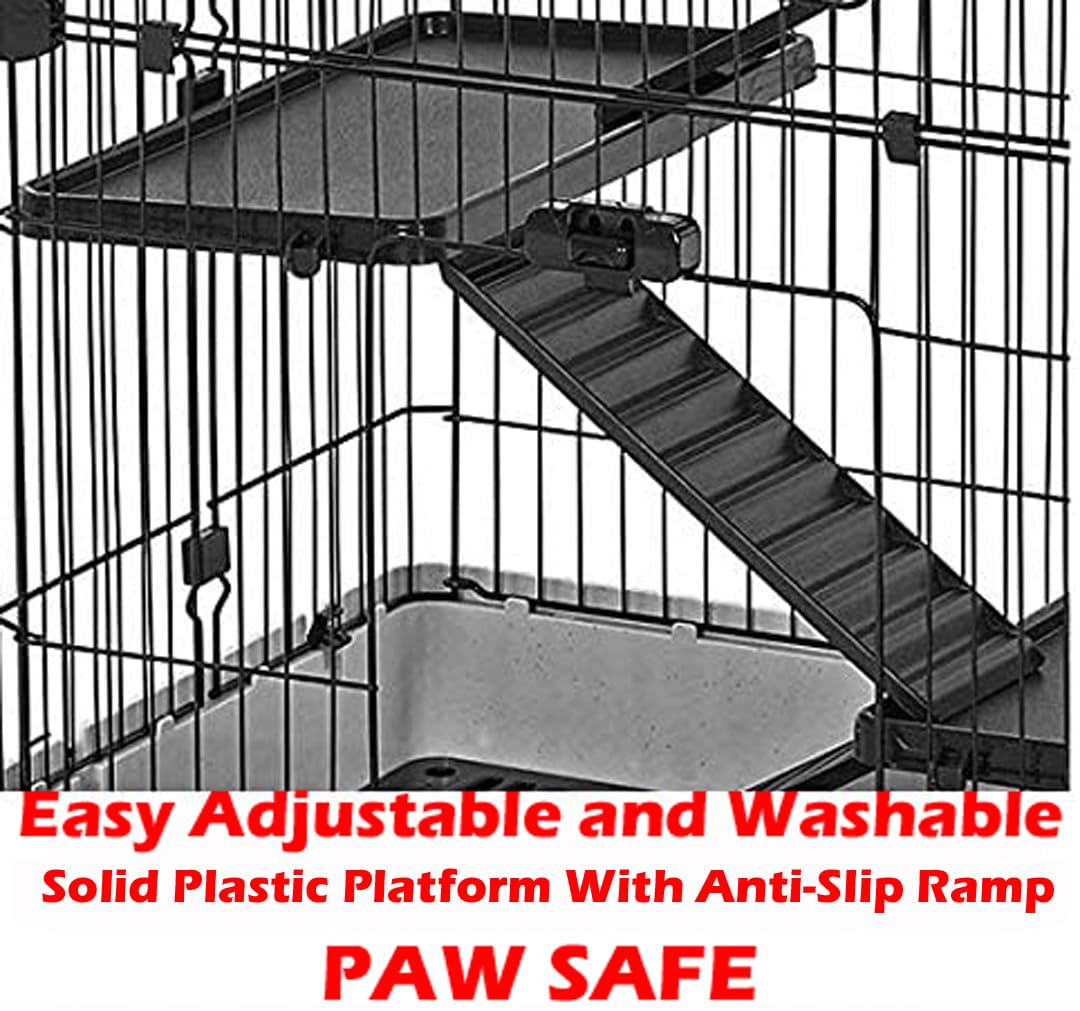 2-Level Rabbit Hutch Guinea Pigs Cage Y792684