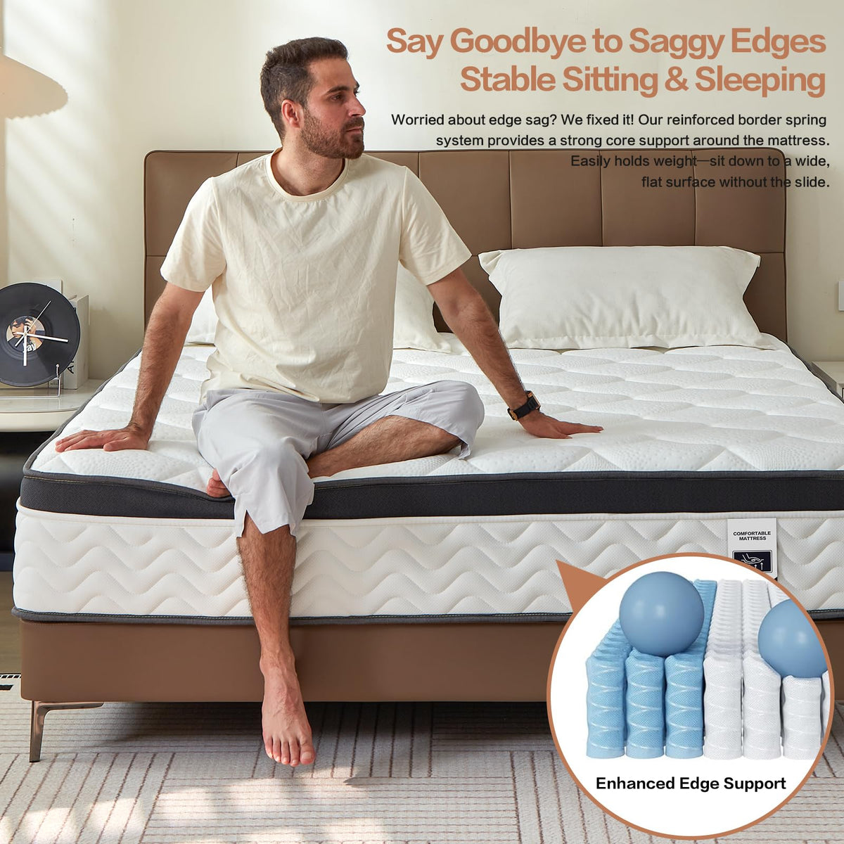12 Inch Full Size Hybrid Mattress C70314