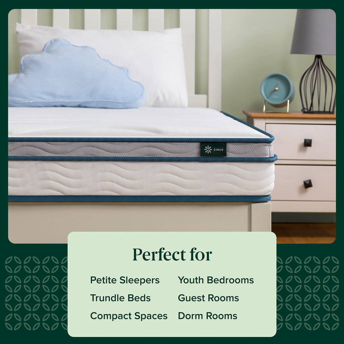 8 Inch Medium Firm Hybrid Mattress, Twin L22617